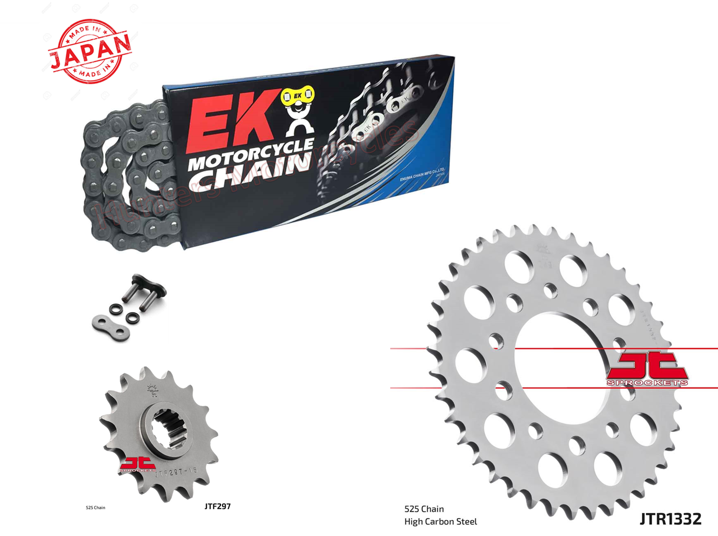 Honda CB500 DID XRing Chain and JT Sprockets Kit (1994 to 2003) from